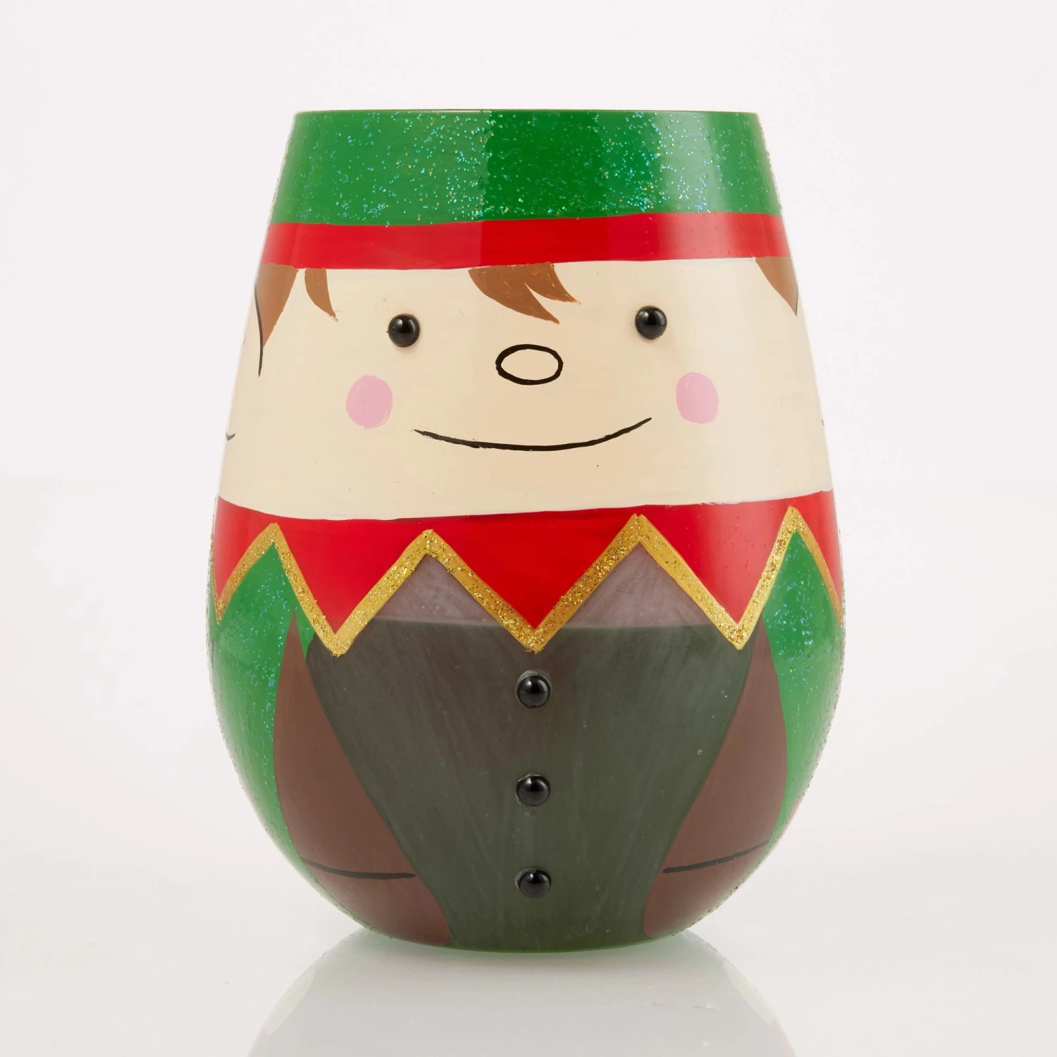 Enesco Gift Christmas Elf Stemless Wine(Christmas Elf Stemless Wine) 2 Enesco Gift Christmas Elf Stemless Wine(Christmas Elf Stemless Wine) - Image 2