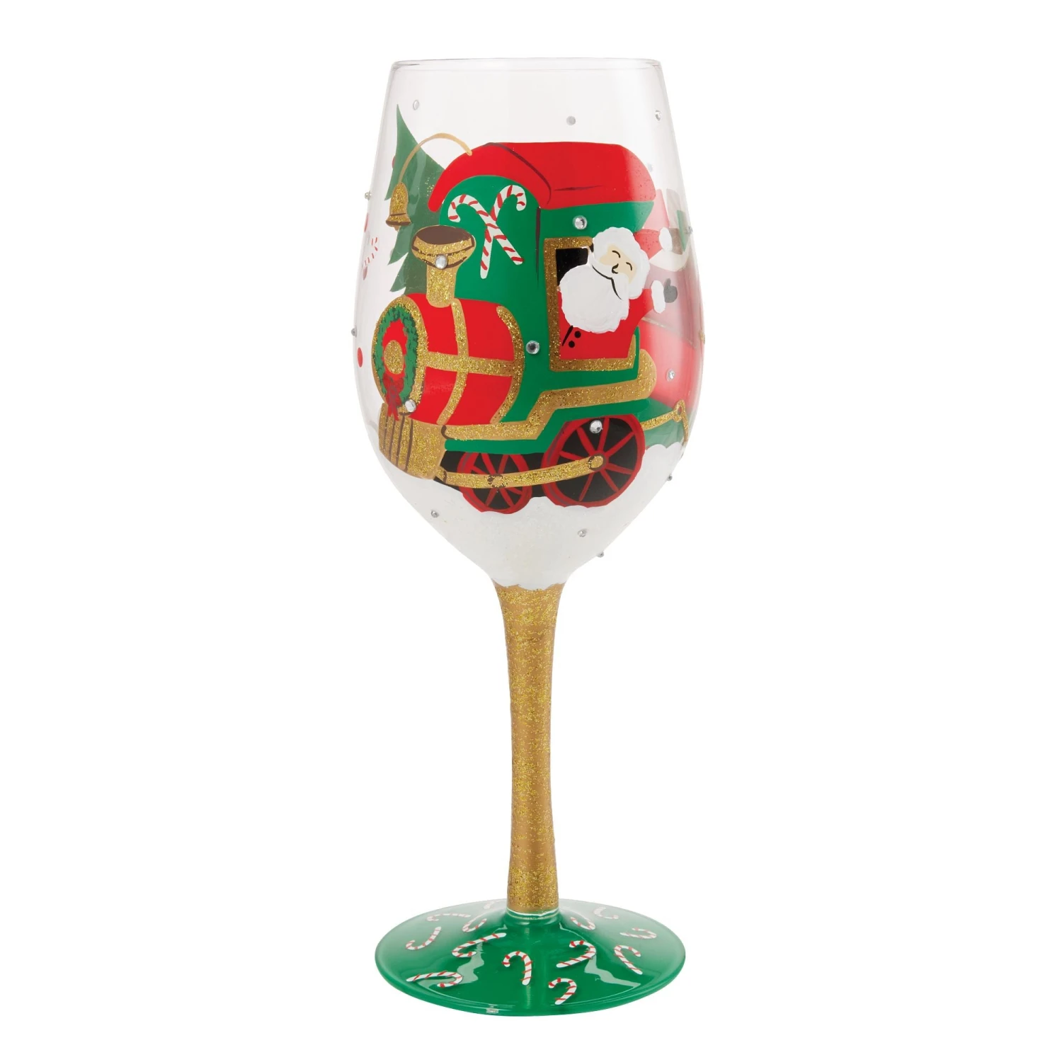 Enesco Gift Chuggin' Along Wine Glass(Chuggin Along Wine Glass) 1 Enesco Gift Chuggin' Along Wine Glass(Chuggin Along Wine Glass)