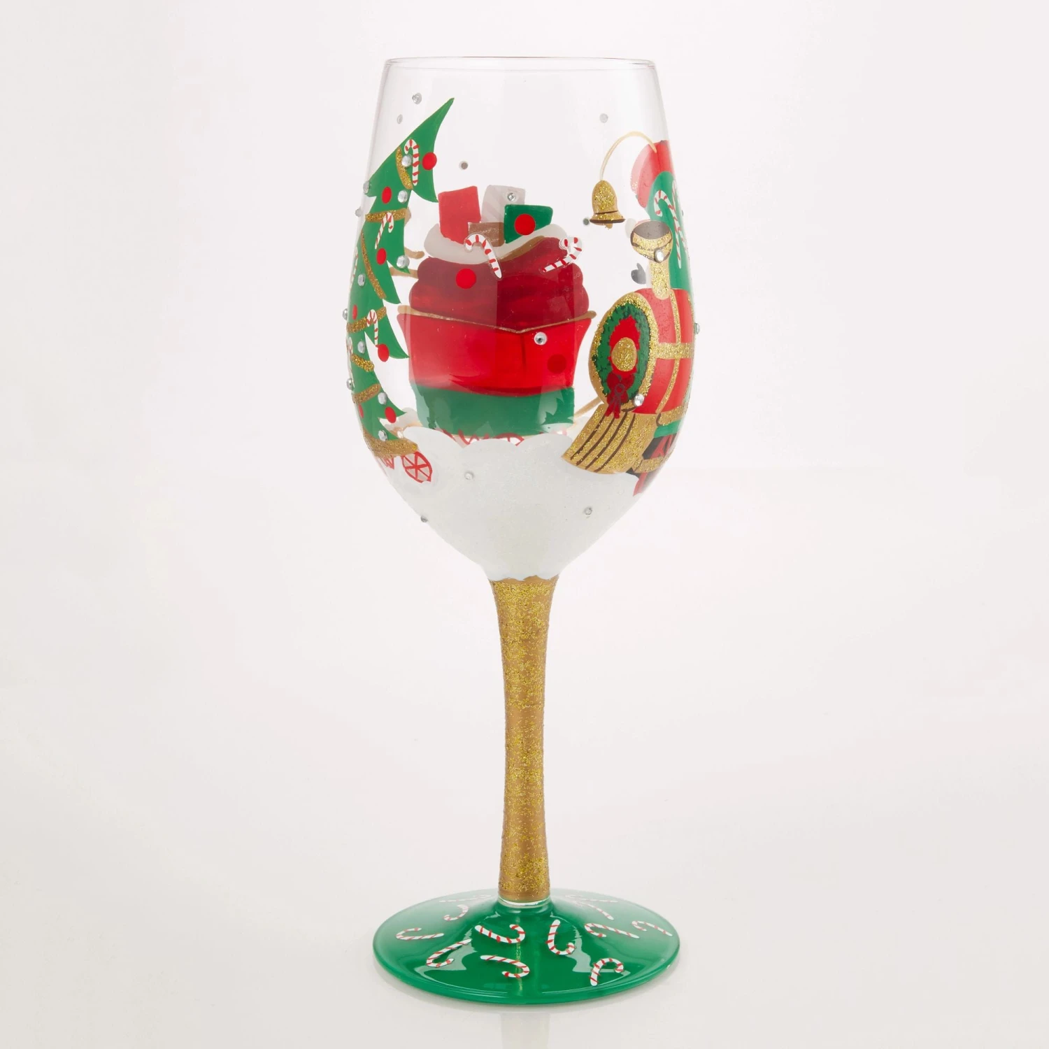 Enesco Gift Chuggin' Along Wine Glass(Chuggin Along Wine Glass) 6 Enesco Gift Chuggin' Along Wine Glass(Chuggin Along Wine Glass) - Image 6