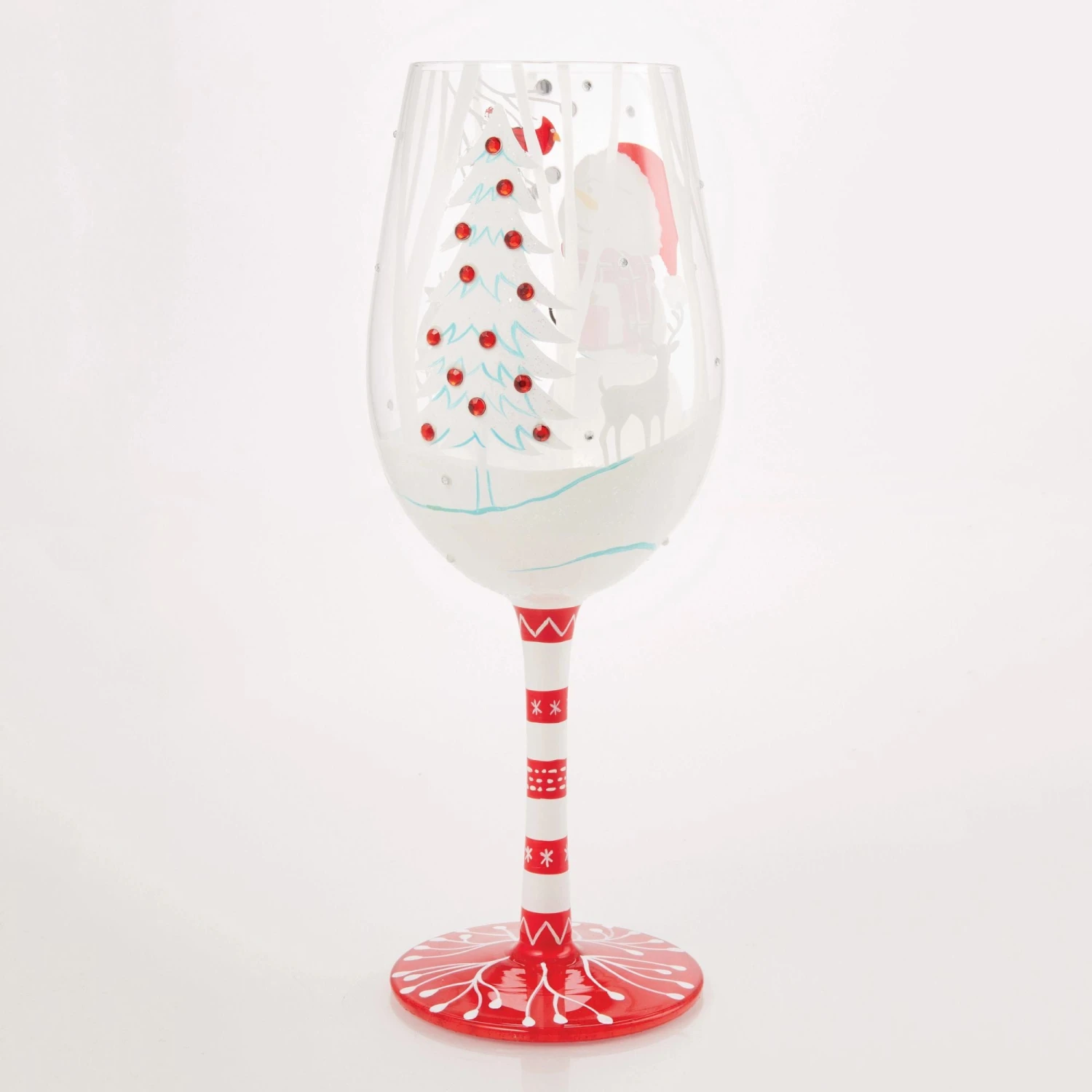 Enesco Gift Crimson And Snow Wine Glass(Crimson And Snow Wine Glass) 8 Enesco Gift Crimson And Snow Wine Glass(Crimson And Snow Wine Glass) - Image 8