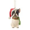 Enesco Gift Christmas Dog Frenchie Orn(Christmas Dog Frenchie Orn)