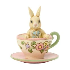 Enesco Gift Bunny In Teacup Mini Fig(Bunny In Teacup Mini Fig)