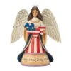 Enesco Gift Patriotic Angel With Heart Fig(Patriotic Angel With Heart Fig)