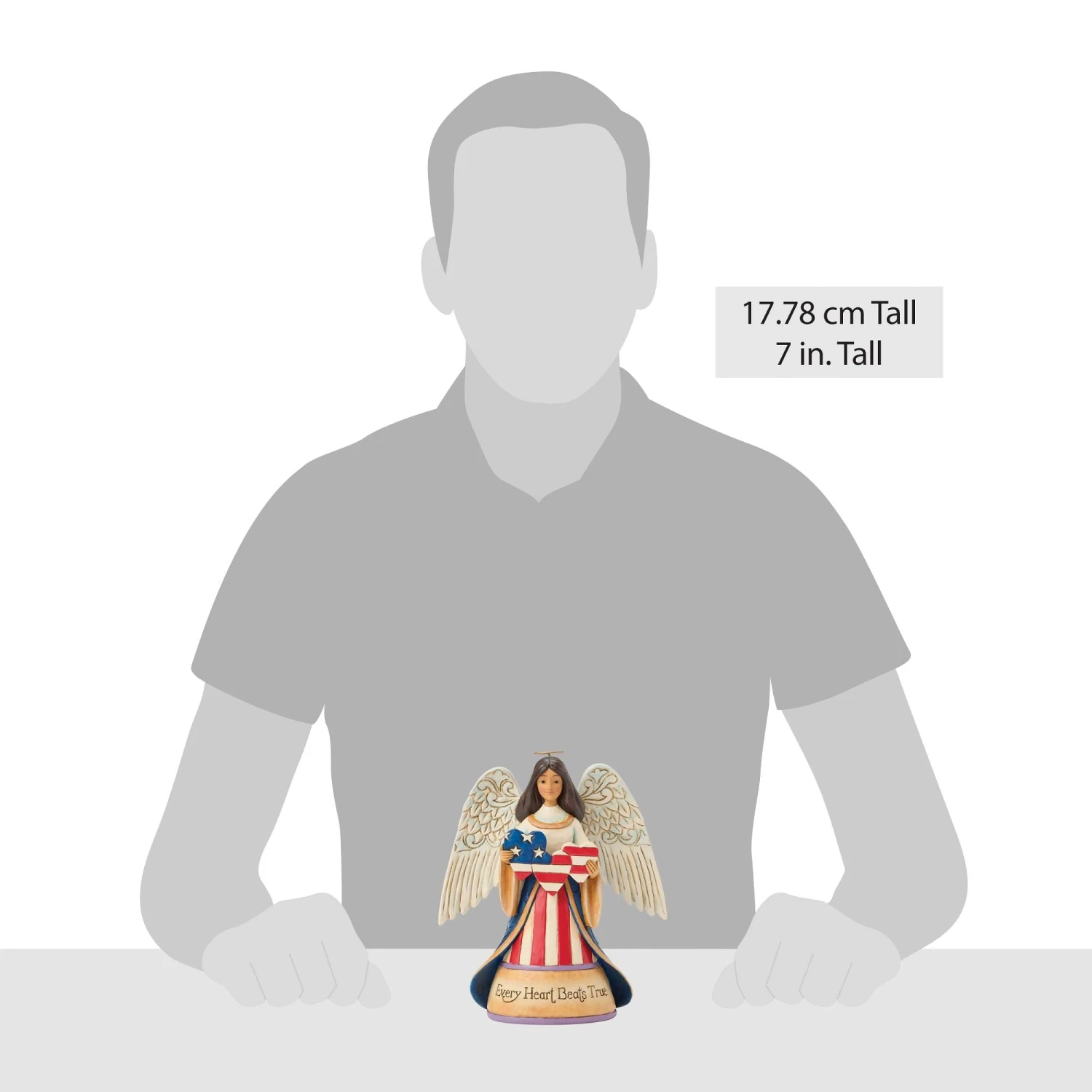 Enesco Gift Patriotic Angel With Heart Fig(Patriotic Angel With Heart Fig) 4 Enesco Gift Patriotic Angel With Heart Fig(Patriotic Angel With Heart Fig) - Image 4