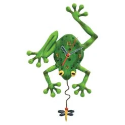 Enesco Gift Frog & Fly Clock(Clock 1)