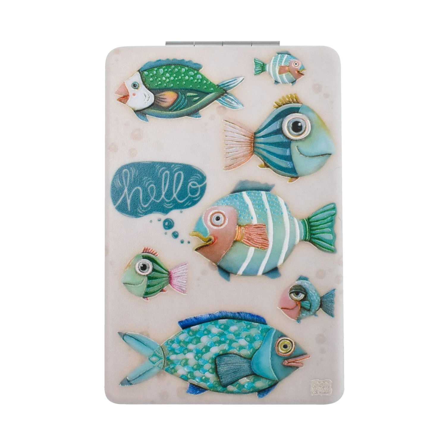 Enesco Gift Hello Fish Compact Mirror(Compact Mirror 5) 1 Enesco Gift Hello Fish Compact Mirror(Compact Mirror 5)