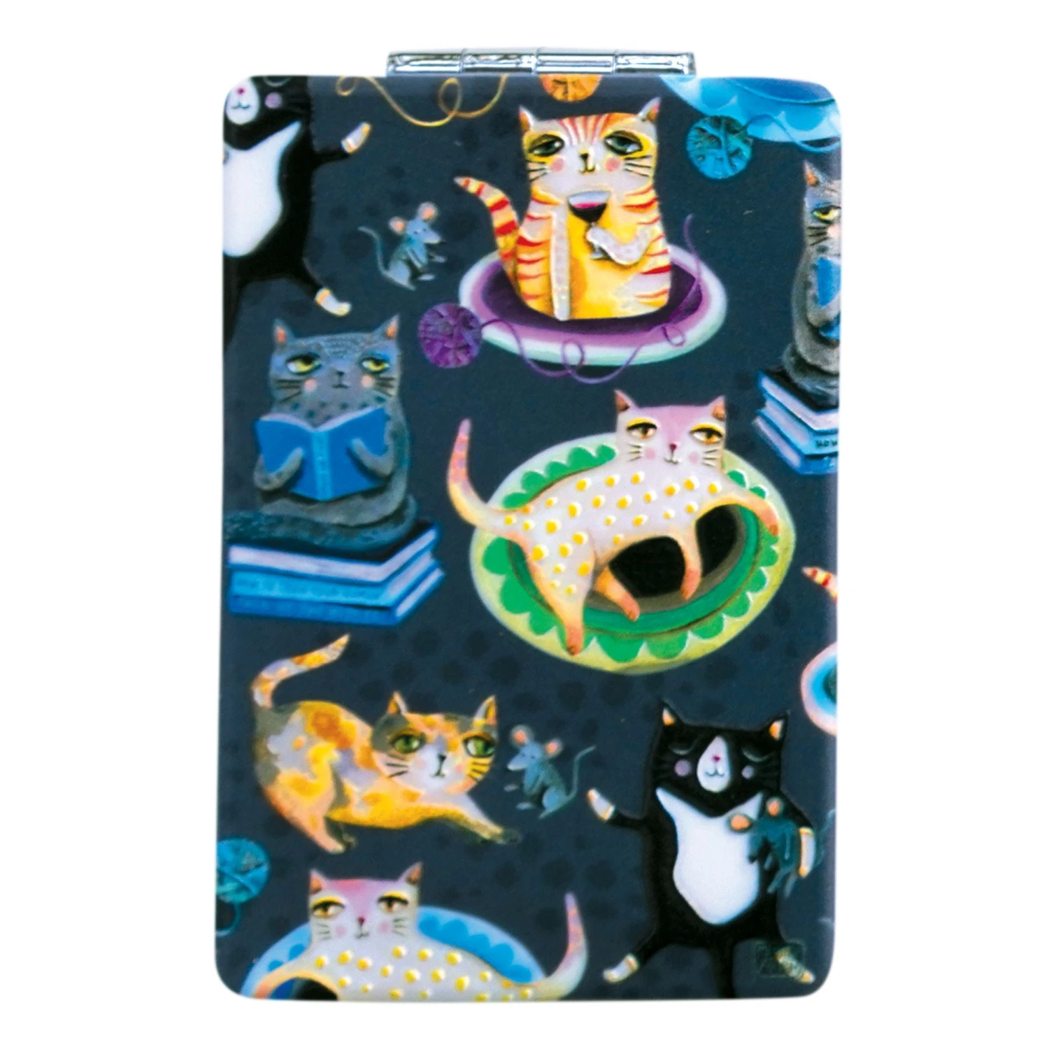 Enesco Gift Crazy Cats Compact Mirror(Compact Mirror 24) 1 Enesco Gift Crazy Cats Compact Mirror(Compact Mirror 24)
