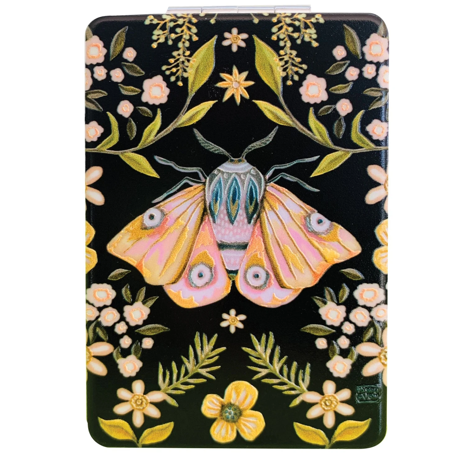 Enesco Gift Moth (Black) Compact Mirror(Compact Mirror 36) 1 Enesco Gift Moth (Black) Compact Mirror(Compact Mirror 36)