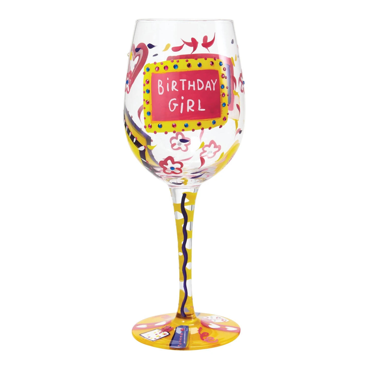 Enesco Gift Birthday Girl(Wine Glass Birthday Girl) 1 Enesco Gift Birthday Girl(Wine Glass Birthday Girl)