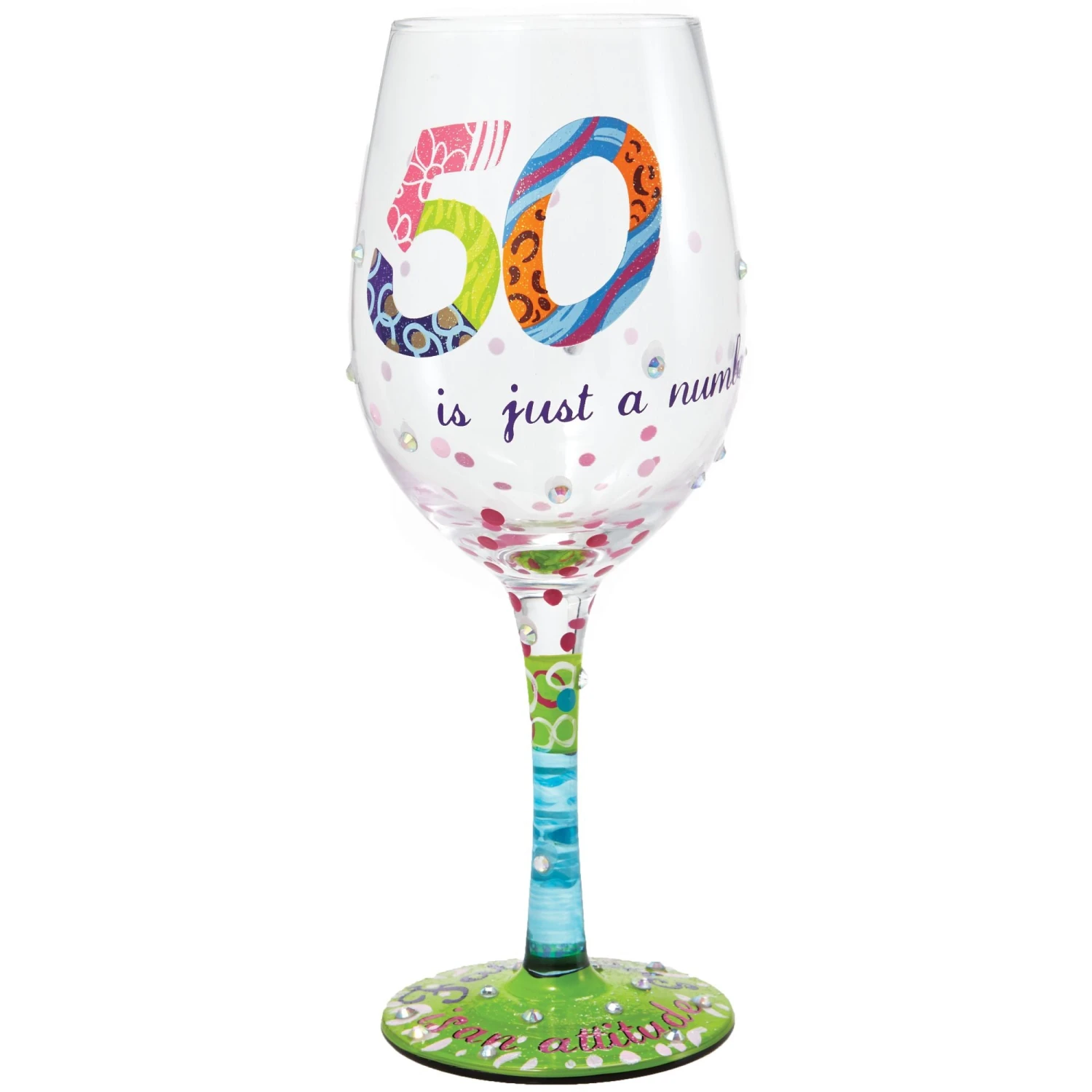 Enesco Gift WINE GLASS 50 IS JUST A NUMBER(Wine Glass 50 Is Just A Number) 1 Enesco Gift WINE GLASS 50 IS JUST A NUMBER(Wine Glass 50 Is Just A Number)