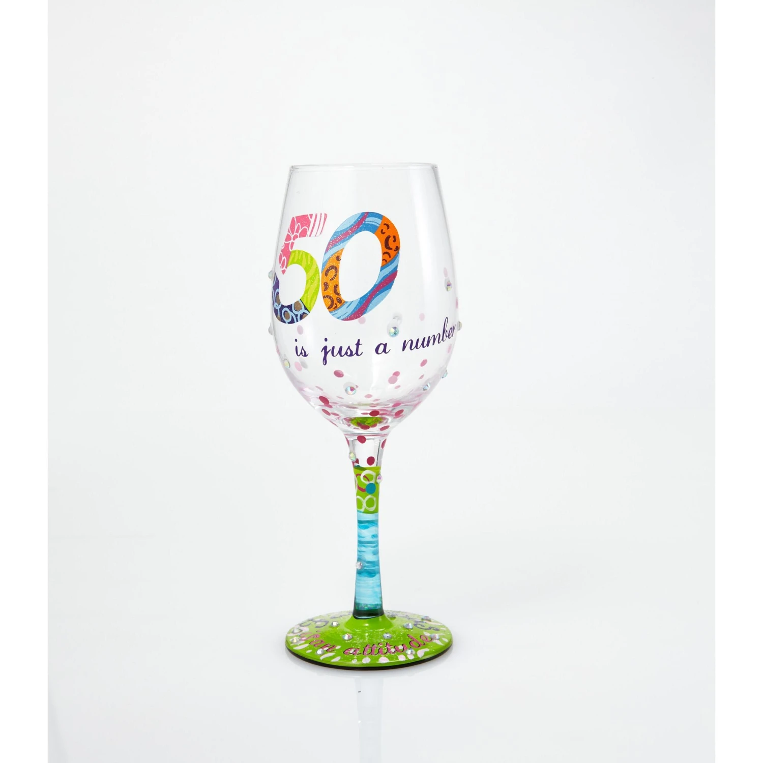 Enesco Gift WINE GLASS 50 IS JUST A NUMBER(Wine Glass 50 Is Just A Number) 2 Enesco Gift WINE GLASS 50 IS JUST A NUMBER(Wine Glass 50 Is Just A Number) - Image 2