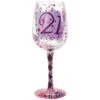 Enesco Gift 21st Birthday Wine Glass(Wine Glass 21)