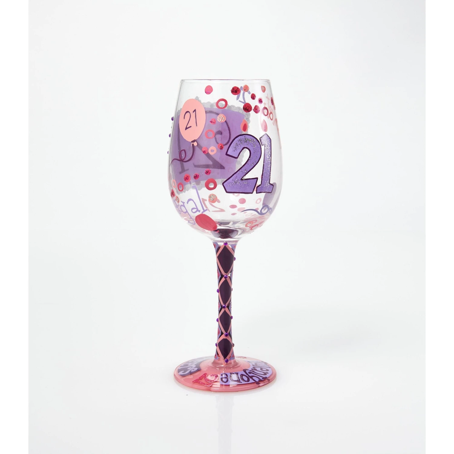 Enesco Gift 21st Birthday Wine Glass(Wine Glass 21) 2 Enesco Gift 21st Birthday Wine Glass(Wine Glass 21) - Image 2