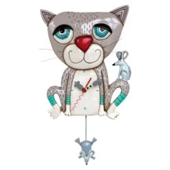Enesco Gift Mouser (Cat) Clock(Clock 22)