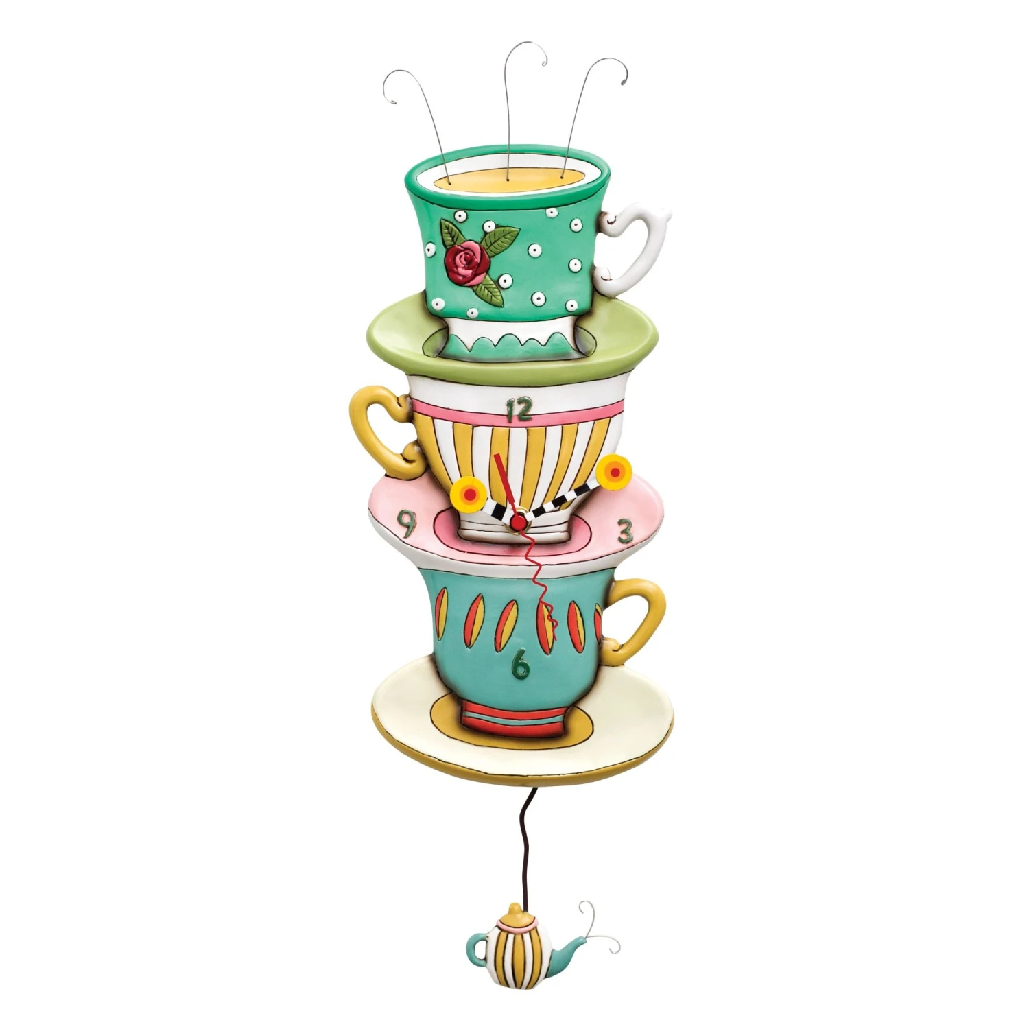 Enesco Gift Spot Of Tea Clock(Clock 27) 1 Enesco Gift Spot Of Tea Clock(Clock 27)