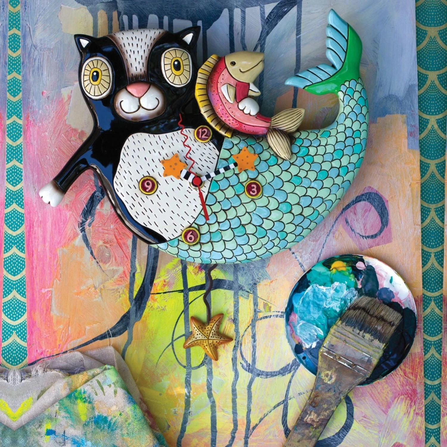 Enesco Gift Mercat Clock(Clock 30) 2 Enesco Gift Mercat Clock(Clock 30) - Image 2