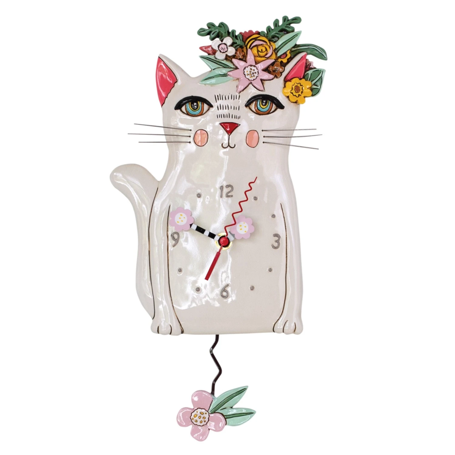 Enesco Gift Pretty Kitty Clock(Clock 68) 1 Enesco Gift Pretty Kitty Clock(Clock 68)