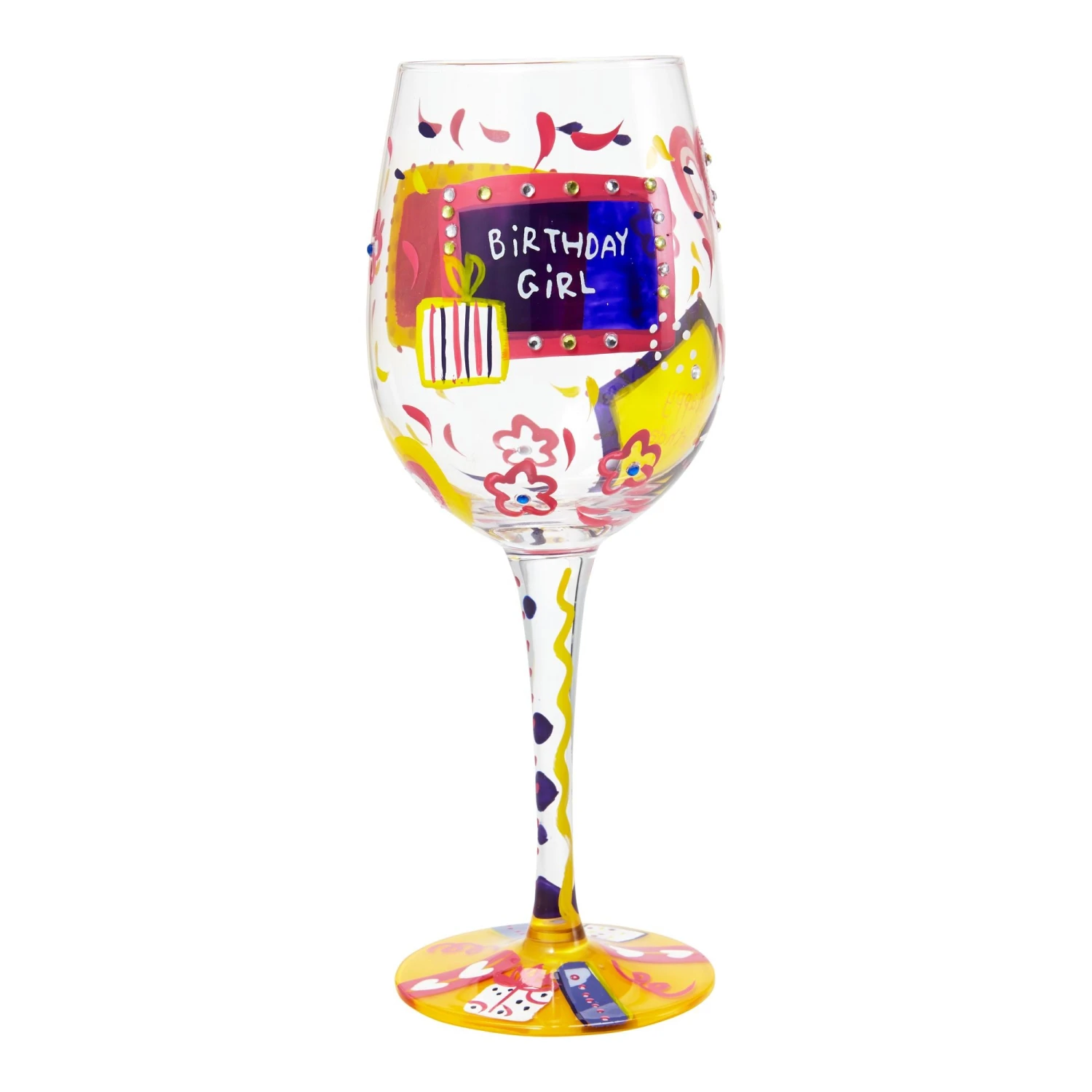 Enesco Gift Birthday Girl(Wine Glass Birthday Girl) 2 Enesco Gift Birthday Girl(Wine Glass Birthday Girl) - Image 2